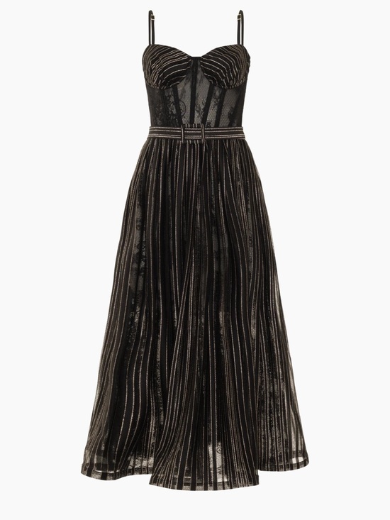 PatBO Dresses & Skirts - Patbo prism metallic midi dress nwt 2